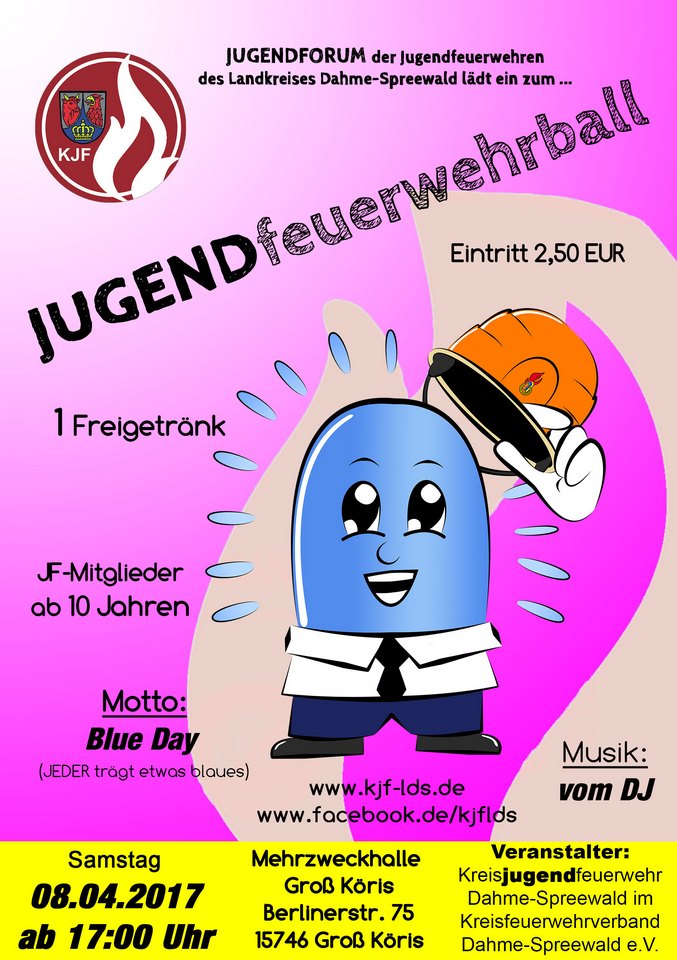 Plakat/Flyer Jugendfeuerwehrball
