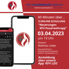 Online Schulung "Neuerungen der Feuerwehr App"