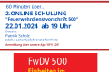 Wiederholung Online Schulung neue "Feuerwehrdienstvorschrift 500"