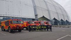 Gruppenfoto zum 14. Fahrertraining mit den Feuerwehren der Gemeinde Märkische Heide