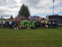 Gruppenfoto zum 19. Kreisfeuerwehrtag in Schlepzig