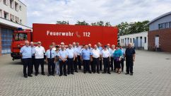 Gruppenfoto im Feuerwehrmuseum Eisenhüttenstadt
