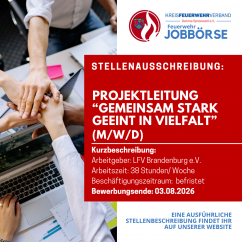PROJEKTLEITUNG FÜR DAS PROJEKT „GEMEINSAM STARK, GEEINT IN VIELFALT!“ 