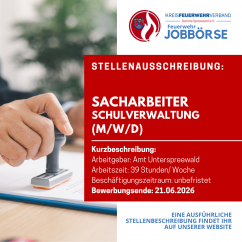 Sachbearbeiter für die Schulverwaltung (m/w/d)