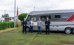 v.l. Robin Hutzschenreuter (Stellv. Vorsitzender KFV LDS e.V.), Stefan Faust (Geschäftsführer Cabotec GmbH), Pascal Wußmann (Verkaufsberater Cabotec GmbH) und Mathias Liebe (Geschäftsführer KFV LDS e.V.)