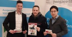 v.l. Steven Küster (die Bayerische), Marvin Thieke (Fachberater Wirtschaft KFV LDS e.V.) und Leonardo Duc Dao (die Bayerische)