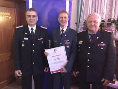 v.l. Edmond Krüger (stellv. Vorsitzender KFV LDS e.V.). Ronny Schulz (Ortsbeauftragter THW Lübben), Dieter Heinze (Vorsitzender KFV LDS e.V.)