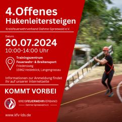 4. offene Hakenleitersteigen des Kreisfeuerwehrverbandes LDS e.V. 