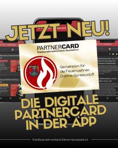 Digitale PartnerCARD nun auch über die App des Kreisfeuerwehrverbandes LDS