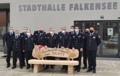 Gruppenfoto der Vorsitzenden der Stadt- & Kreisfeuerwehrverbände Brandenburgs