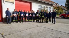 Auszeichnung mit dem Leitungsabzeichen Technische Hilfeleistung in Bronze