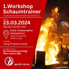 1. Workshop Schaumtrainer