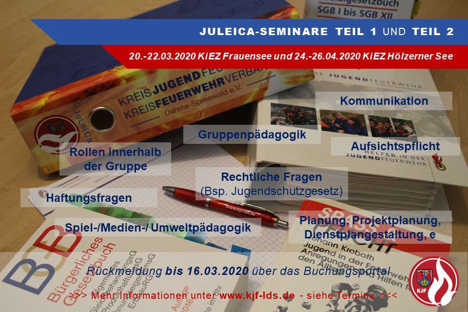 JuLeiCa-Seminare Teil 1 und Teil 2