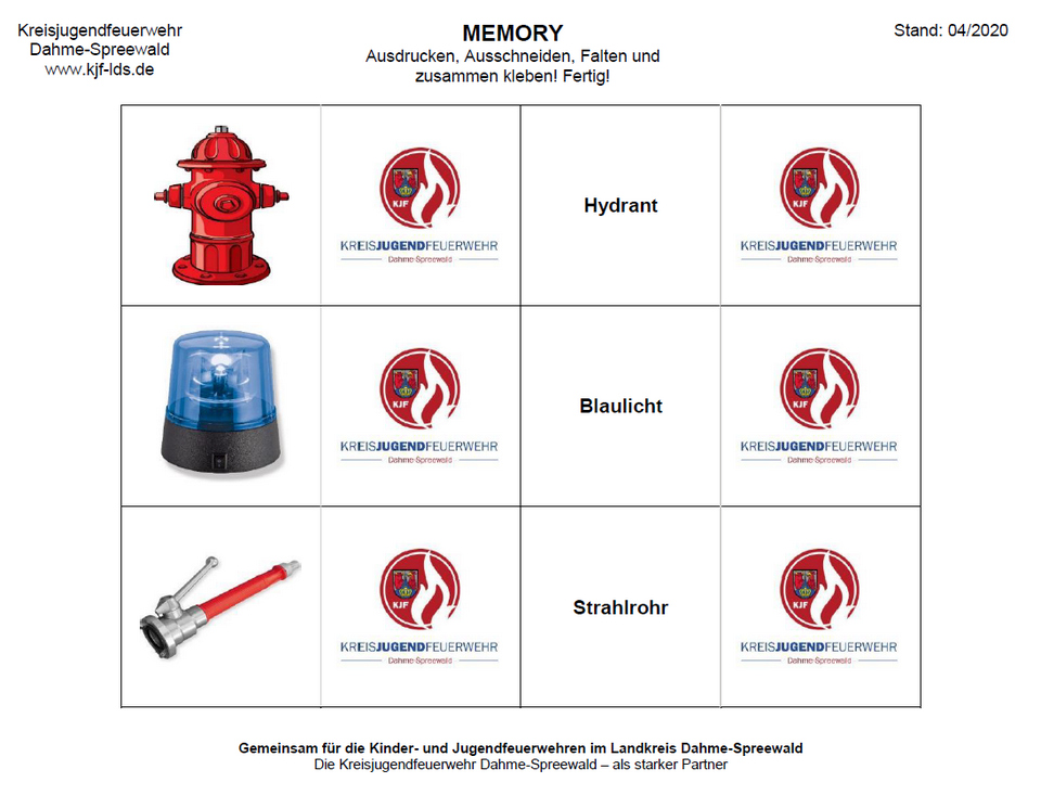 Feuerwehr-Memory_Variante 2
