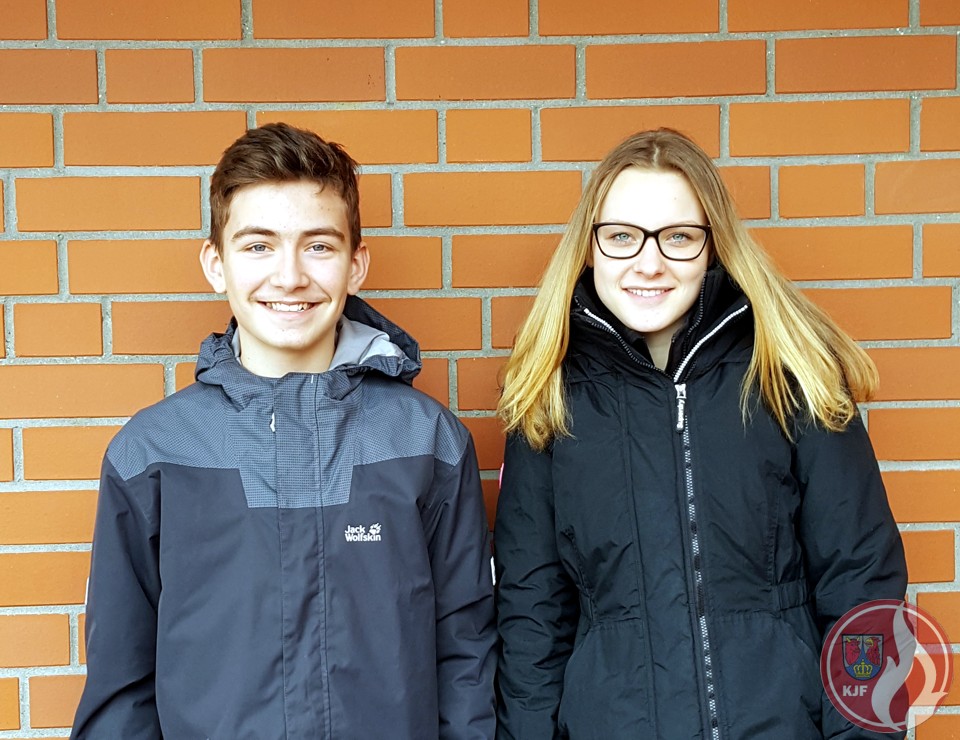 Neue Jugendsprecher Ben und Elaine (v.l.n.r.)