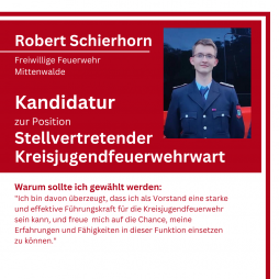 Kandidatur zur Position Stellvertretender Kreisjugendfeuerwehrwart