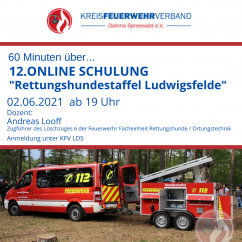 2. Online Schulung "Rettungshundestaffel Ludwigsfelde"