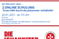 2. Online Schulung "Erste-Hilfe durch die Johanniter Unfallhilfe"