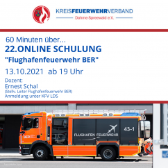 Online Schulung Flughafenfeuerwehr BER