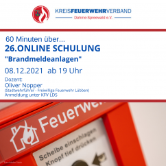 1. Online Schulung Brandmeldeanlagen 