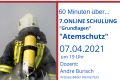 1. Online Schulung "Grundlagen Atemschutz" - AUSGEBUCHT - 