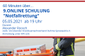 1. Online Schulung "Notfallrettung" 