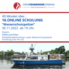 Wiederholung Online Schulung Polizeidirektion Süd Wasserschutzpolizei