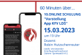 Online Schulung Vorstellung "Feuerwehr App KFV LDS"