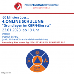 Wiederholung Online Schulung „Grundlagen im CBRN-Einsatz“