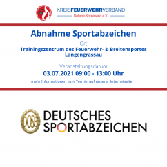 1. Abnahme des Deutschen Sportabzeichens