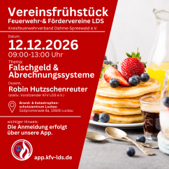 8. Vereinsfrühstück des Kreisfeuerwehrverbandes LDS e.V.