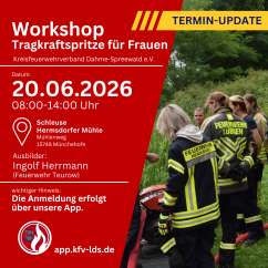 Tragkraftspritzenworkshop für Frauen 